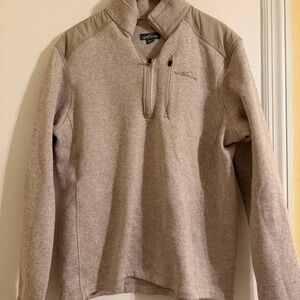 Eddie Bauer Fleece Quarter Zip Pullover Mens L